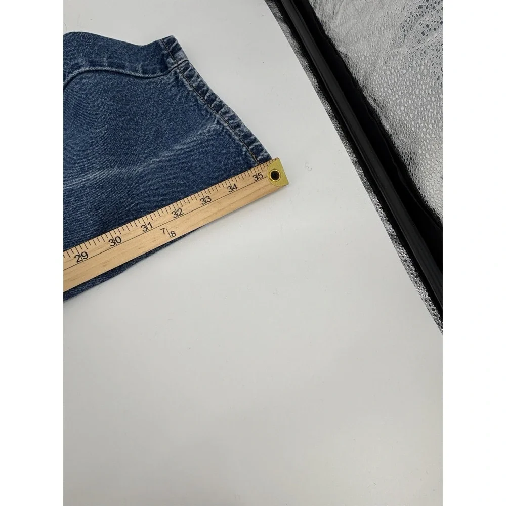 Vtg 1999 Levis 505 Regular Fit Jeans 36x36 Dark Wash Rinse Denim Mexico Y2K 90s
